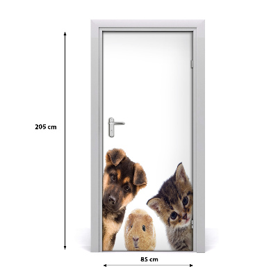 Autocolante para porta Animais de estimação
