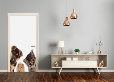 Autocolante para porta Animais de estimação