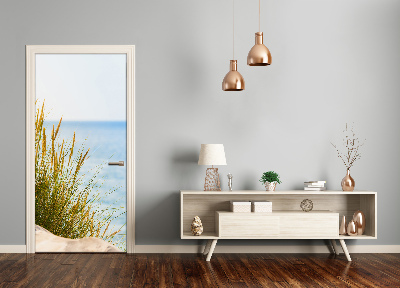 Autocolante para porta Dunas à beira-mar