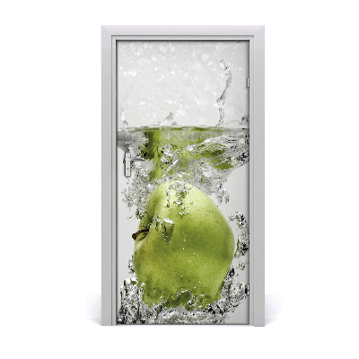 Adesivo em porta Uma maçã debaixo d'água