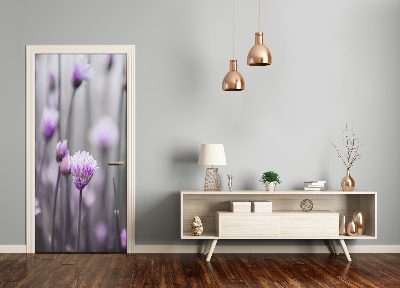 Adesivo em porta Flores de cebolinha