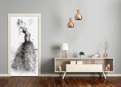 Autocolante para porta Ilustração de moda