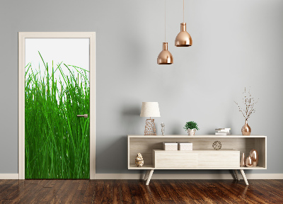 Adesivo em porta na porta Grama