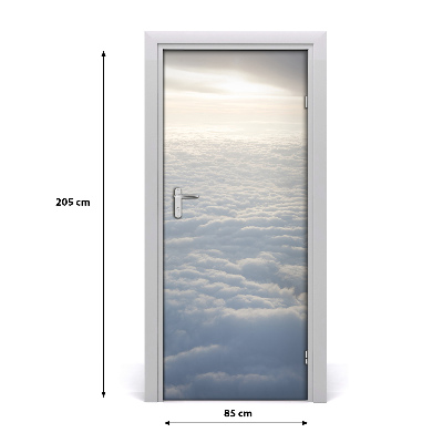Papel de parede em porta Voo acima das nuvens