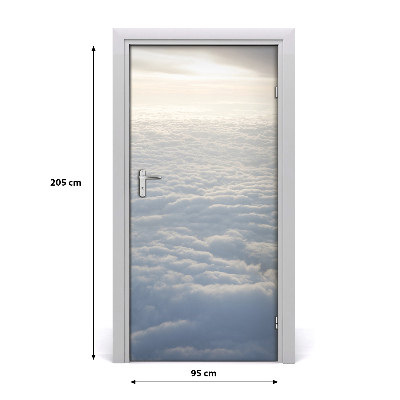 Papel de parede em porta Voo acima das nuvens