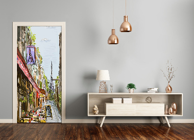 Adesivo em porta Torre Eiffel