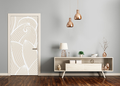 Papel de parede em porta Pétalas de flores