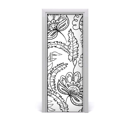 Autocolante para porta Fundo Zentangle