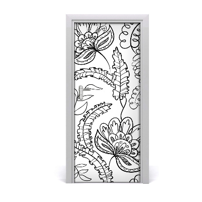 Autocolante para porta Fundo Zentangle