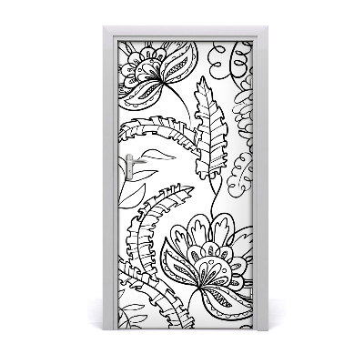 Autocolante para porta Fundo Zentangle