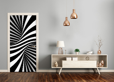 Papel de parede em porta Vórtice abstrato