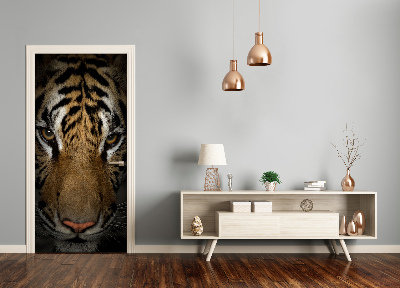 Adesivo em porta Tigre