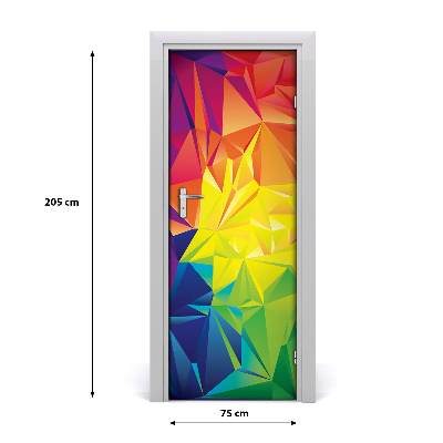 Autocolante para porta Fundo abstrato