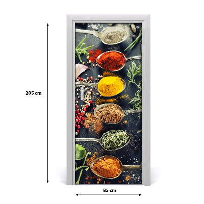 Adesivo em porta Especiarias