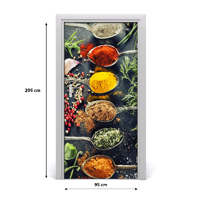 Adesivo em porta Especiarias