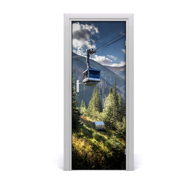 Papel de parede em porta Montanha russa