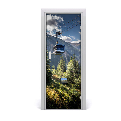 Papel de parede em porta Montanha russa