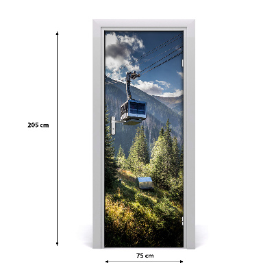 Papel de parede em porta Montanha russa