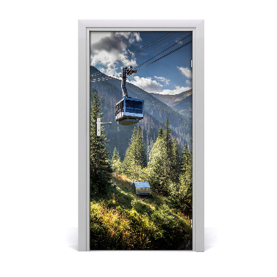 Papel de parede em porta Montanha russa