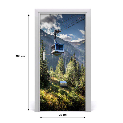 Papel de parede em porta Montanha russa