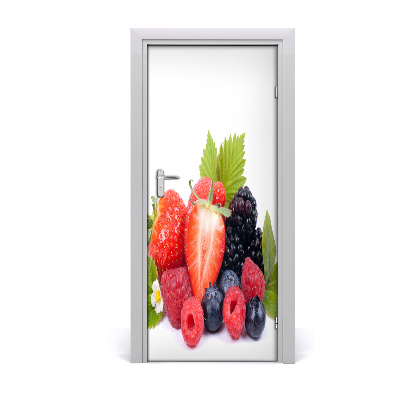 Papel de parede em porta Frutas da floresta