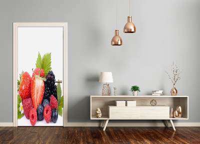 Papel de parede em porta Frutas da floresta
