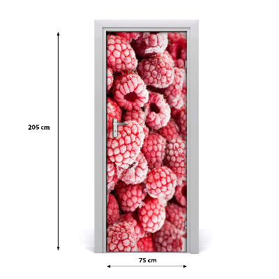 Autocolante para porta Framboesas