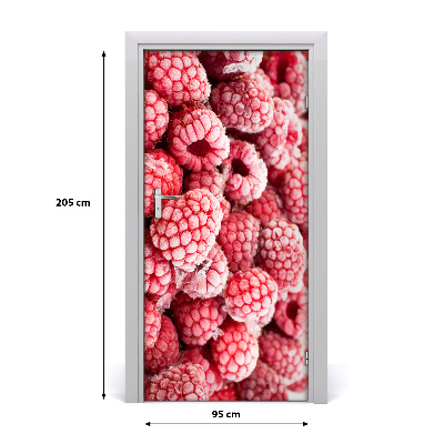 Autocolante para porta Framboesas