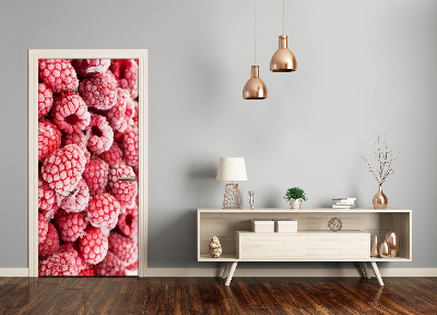 Autocolante para porta Framboesas