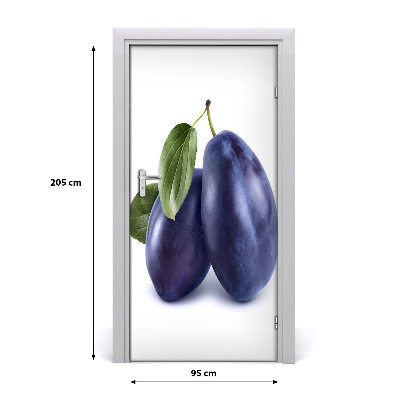 Adesivo em porta Ameixas