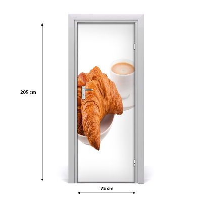 Papel de parede em porta Café da manhã