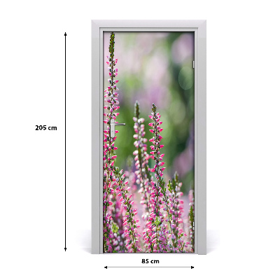 Papel de parede em porta Heather na porta