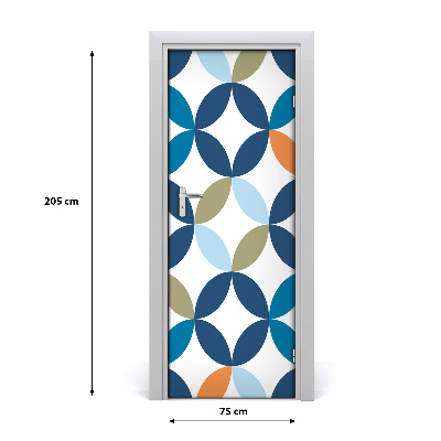 Adesivo em porta Fundo geométrico