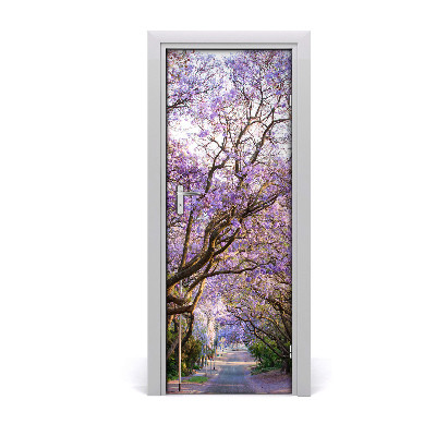 Autocolante para porta Caminho do Jacarandá