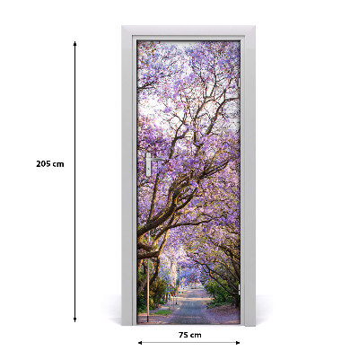 Autocolante para porta Caminho do Jacarandá