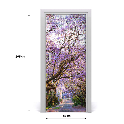 Autocolante para porta Caminho do Jacarandá