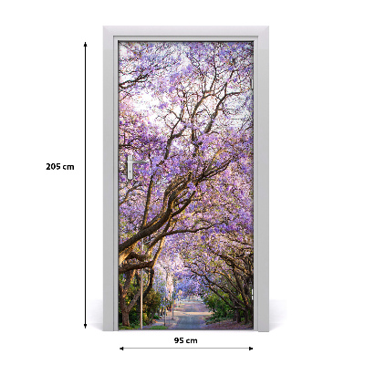 Autocolante para porta Caminho do Jacarandá