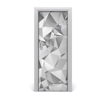 Autocolante para porta Abstração 3D