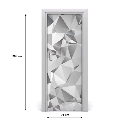 Autocolante para porta Abstração 3D