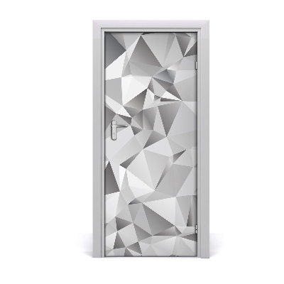 Autocolante para porta Abstração 3D