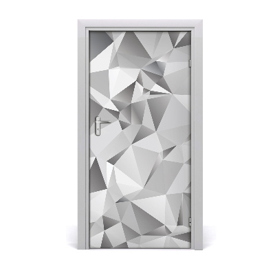 Autocolante para porta Abstração 3D