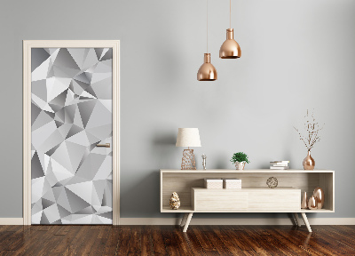 Autocolante para porta Abstração 3D