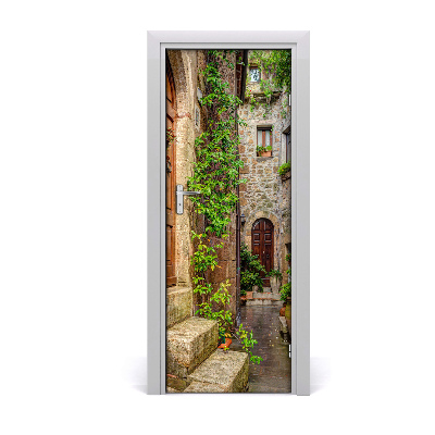 Autocolante para porta ruas italianas