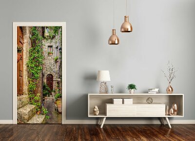 Autocolante para porta ruas italianas