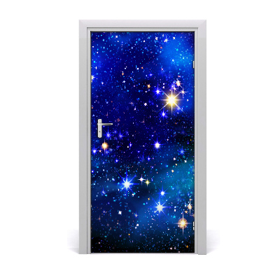 Adesivo em porta Céu estrelado
