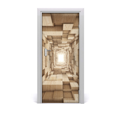 Autocolante para porta Abstração