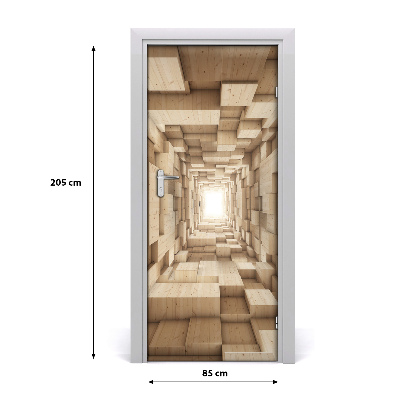 Autocolante para porta Abstração