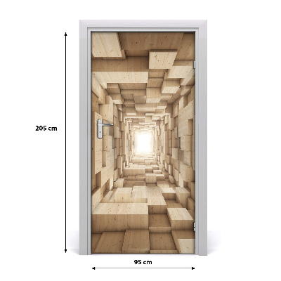 Autocolante para porta Abstração