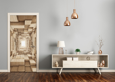 Autocolante para porta Abstração