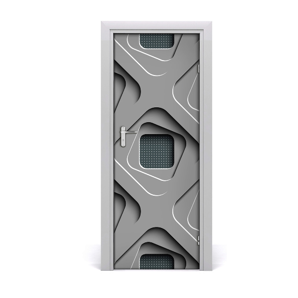 Papel de parede em porta Abstração 3D